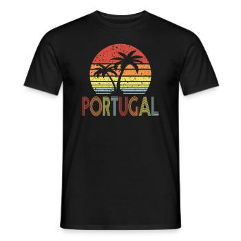 Portugal - T-shirt homme - noir - Devant - AI Model Male 178 light (178cm)