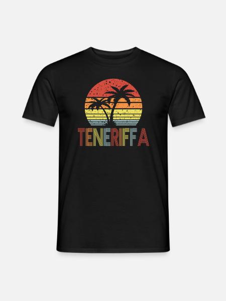 Teneriffa - Männer T-Shirt - Schwarz