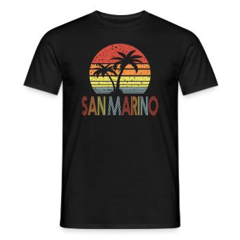 San Marino - Men's T-Shirt - black - Front - AI Model Male 178 light (178cm)
