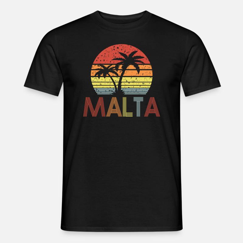 Malta - Männer T-Shirt - Schwarz