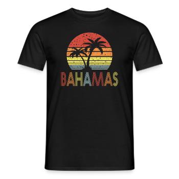 Bahamas - Männer T-Shirt - Schwarz - Vorne - AI Model Male 178 light (178cm)