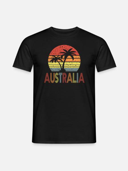 Australia - Männer T-Shirt - Schwarz