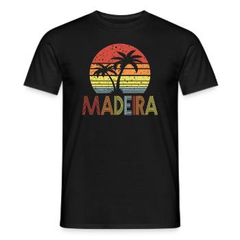 Madère - T-shirt homme - noir - Devant - AI Model Male 178 light (178cm)