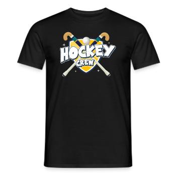 L’équipe de hockey adore le hockey sur gazon Hockey intérieur - T-shirt homme - noir - Devant - AI Model Male 178 light (178cm)