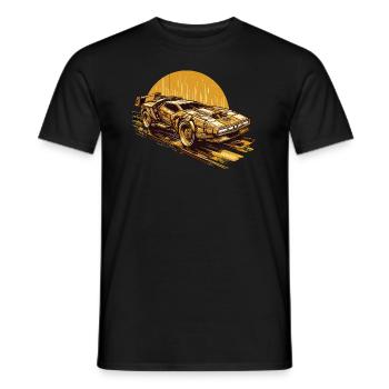 cybercar - Men's T-Shirt - black - Front - AI Model Male 178 light (178cm)