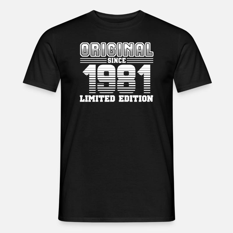 1981 - Männer T-Shirt - Schwarz