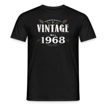 56 Jahre alter Jahrgang 1968 Limitierte Auflage 56. - Männer T-Shirt - Schwarz - Vorne - AI Model Male 178 light (178cm)