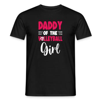 Daddy Of the Birthday Girl Volleyball Family - Männer T-Shirt - Schwarz - Vorne - AI Model Male 178 light (178cm)