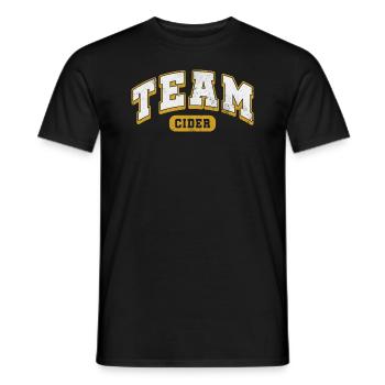 team cider Design for a enthusiast of cider - Männer T-Shirt - Schwarz - Vorne - AI Model Male 178 light (178cm)