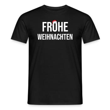Merry Christmas - Men's T-Shirt - black - Front - AI Model Male 178 light (178cm)