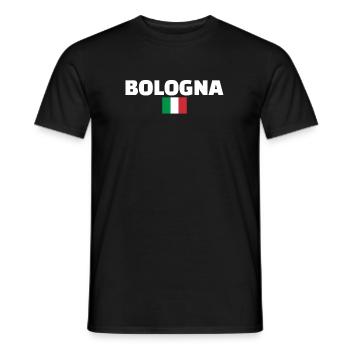 Bologne Italie Drapeau italien Italien - T-shirt homme - noir - Devant - AI Model Male 178 light (178cm)