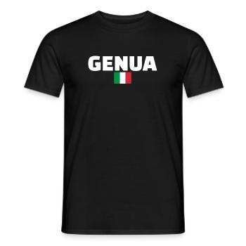 Gênes Italie Drapeau italien Italien - T-shirt homme - noir - Devant - AI Model Male 178 light (178cm)