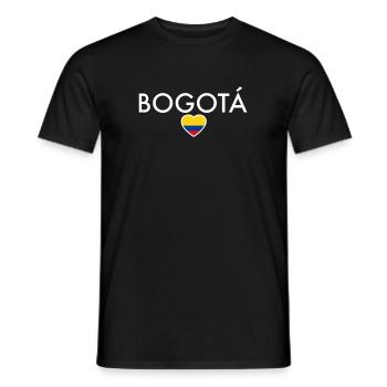 Bogotá Colombia Colombia Colombian flag - Men's T-Shirt - black - Front - AI Model Male 178 light (178cm)