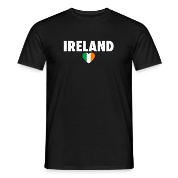 Ireland Ireland Irish Flag Proud Irishman - Men's T-Shirt - black - Front - AI Model Male 178 light (178cm)