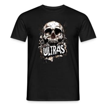 Soccer Soccer Ultras Fan Fan Block Fan Curve - Men's T-Shirt - black - Front - AI Model Male 178 light (178cm)