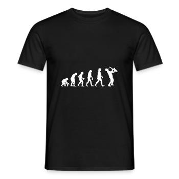 Idée cadeau évolution saxophone musicien saxophone - T-shirt homme - noir - Devant - AI Model Male 178 light (178cm)