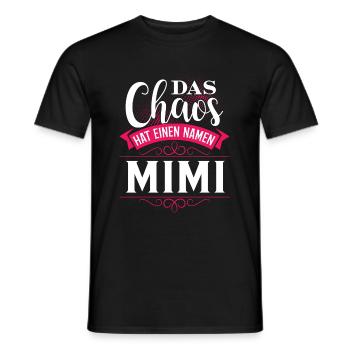 MIMI - chaos - Männer T-Shirt - Schwarz - Vorne - AI Model Male 178 light (178cm)