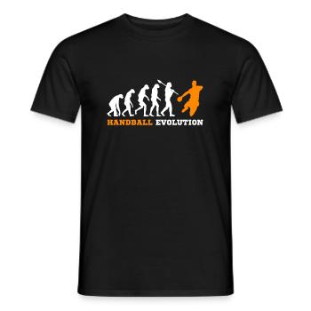 Handball Evolution - Männer T-Shirt - Schwarz - Vorne - AI Model Male 178 light (178cm)