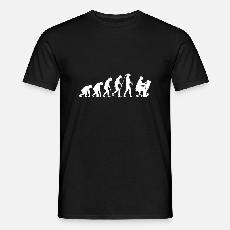 Evolution Zahnarzt Geschenk - Männer T-Shirt - Schwarz