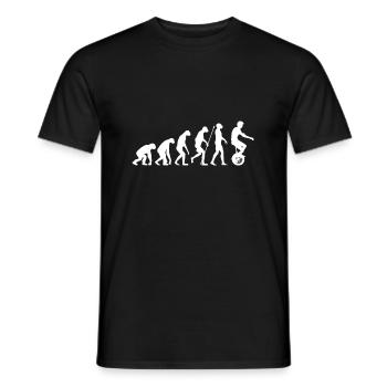 Einrad Evolution Fahrrad Einradfahren Einradfahrer - Männer T-Shirt - Schwarz - Vorne - AI Model Male 178 light (178cm)