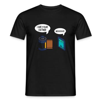 Fotografie Kamera Fotograf Herren Damen Geschenk - Männer T-Shirt - Schwarz - Vorne - AI Model Male 178 light (178cm)