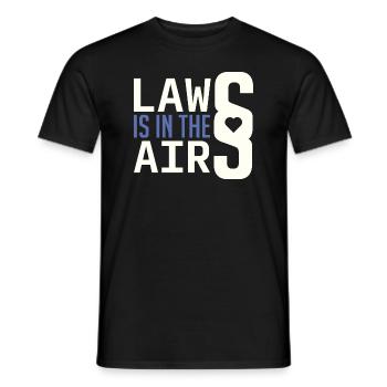 Lawyer Lawyer Lawyer Jurist saying pun - Men's T-Shirt - black - Front - AI Model Male 178 light (178cm)