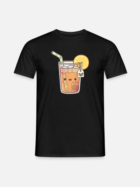 Kawaii Iced Lemon Tea - Men's T-Shirt - black