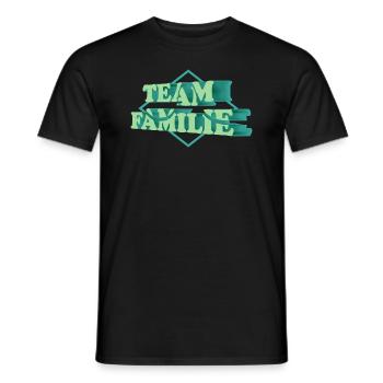 Team Familie - Männer T-Shirt - Schwarz - Vorne - AI Model Male 178 light (178cm)