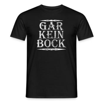 Gar Kein Bock Meme | Spruch Fun - Männer T-Shirt - Schwarz - Vorne - AI Model Male 178 light (178cm)