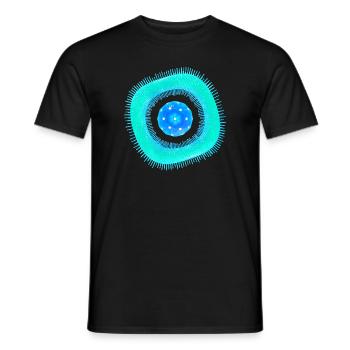 Abstrakte Zelle - Männer T-Shirt - Schwarz - Vorne - AI Model Male 178 light (178cm)