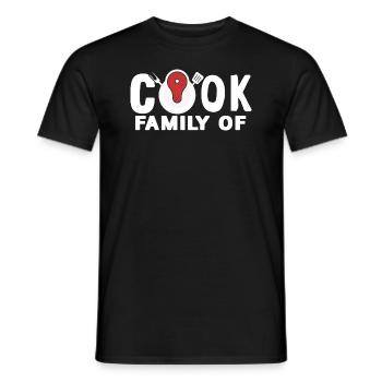 Family Of Cook Awesome Cooking Designs T-Shirt - Men's T-Shirt - black - Front - AI Model Male 178 light (178cm)