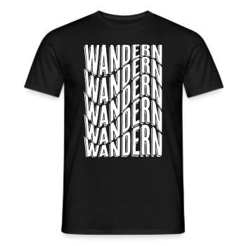 Cooles Design für das Wandern - Männer T-Shirt - Schwarz - Vorne - AI Model Male 178 light (178cm)