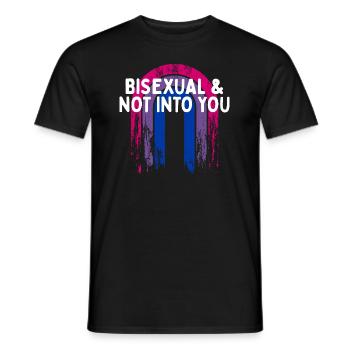 Bisexual & Not into You Bi Single Bi Pride - Männer T-Shirt - Schwarz - Vorne - AI Model Male 178 light (178cm)