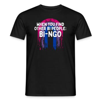 Other Bi People Bi-ngo Bisexual LGBTQ Bi Pride - Männer T-Shirt - Schwarz - Vorne - AI Model Male 178 light (178cm)
