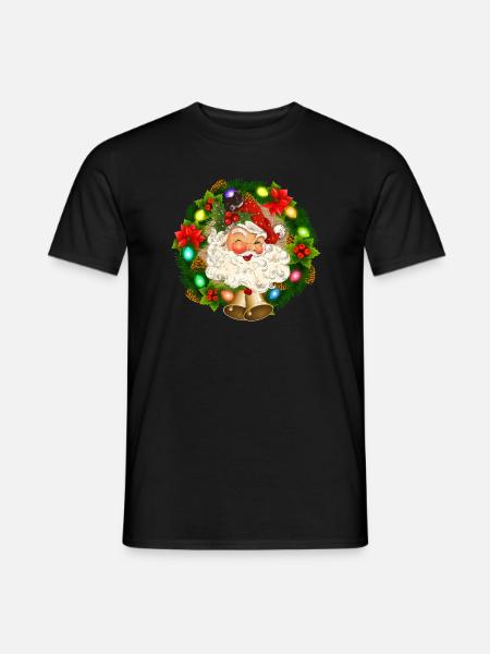 Ho ho - Weihnachtsoutfit Kids - Männer T-Shirt - Schwarz