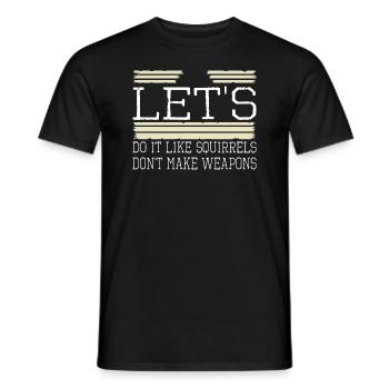 Signe de paix Mouvement vert pour la paix Cool années 1960 - T-shirt homme - noir - Devant - AI Model Male 178 light (178cm)