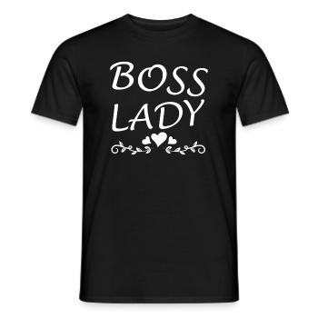 Boss Queen Gift Women Girls Lady - Men's T-Shirt - black - Front - AI Model Male 178 light (178cm)