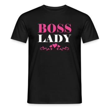 Boss Queen Gift Women Girls Lady - Men's T-Shirt - black - Front - AI Model Male 178 light (178cm)