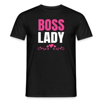 Boss Queen Gift Women Girls Lady - Men's T-Shirt - black - Front - AI Model Male 178 light (178cm)