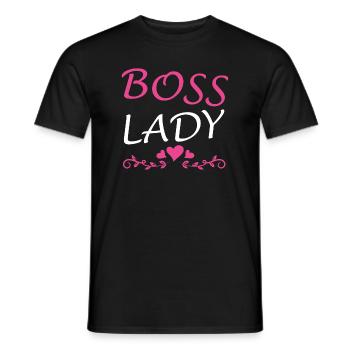 Boss Queen Gift Women Girls Lady - Men's T-Shirt - black - Front - AI Model Male 178 light (178cm)