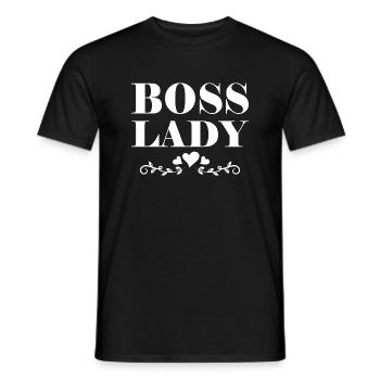 Boss Queen Gift Women Girls Lady - Men's T-Shirt - black - Front - AI Model Male 178 light (178cm)