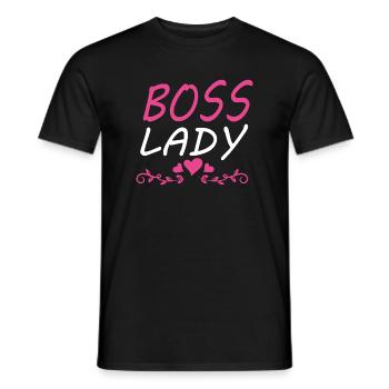 Boss Queen Gift Women Girls Lady - Men's T-Shirt - black - Front - AI Model Male 178 light (178cm)