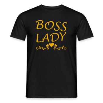Boss Queen Gift Women Girls Lady - Men's T-Shirt - black - Front - AI Model Male 178 light (178cm)