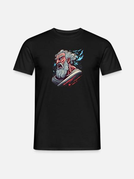 Starker Moses Prophet, der das Meer teilt Yam Suph - Männer T-Shirt - Schwarz