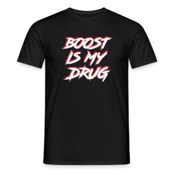 Boost is my Drug Auto Tuning Leidenschaft Geschenk - Männer T-Shirt - Schwarz - Vorne - AI Model Male 178 light (178cm)