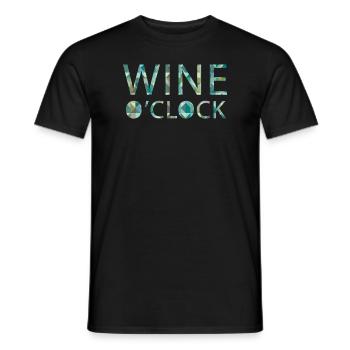 Wine Vintage - Men's T-Shirt - black - Front - AI Model Male 178 light (178cm)