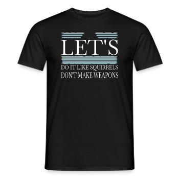 Happy Statement Pride Peace Fun Cool - Men's T-Shirt - black - Front - AI Model Male 178 light (178cm)