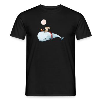 Abenteuer auf dem Wal - Männer T-Shirt - Schwarz - Vorne - AI Model Male 178 light (178cm)