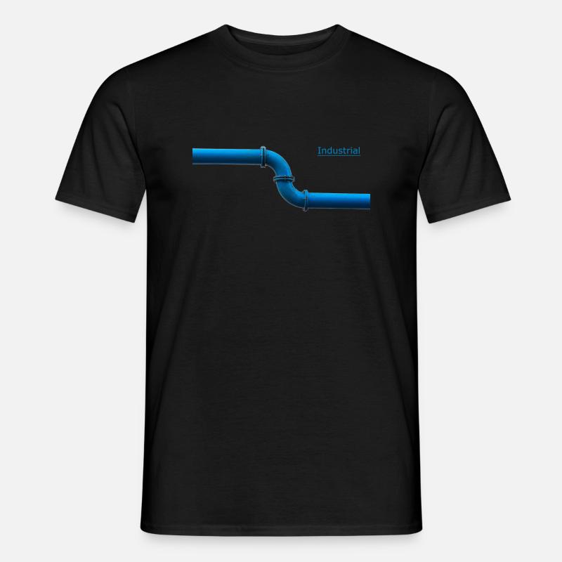 Eine Wasserleitung quer durch die Stadt - Männer T-Shirt - Schwarz