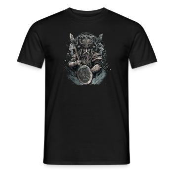 Wikinger Nordmann: Elegantes nordisches Design - Männer T-Shirt - Schwarz - Vorne - AI Model Male 178 light (178cm)